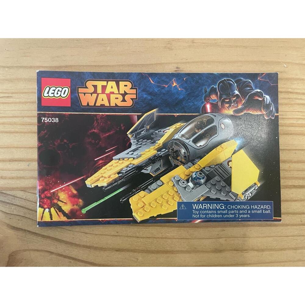 LEGO Star Wars Instruction Manual Jedi Interceptor 75038 Official Guide